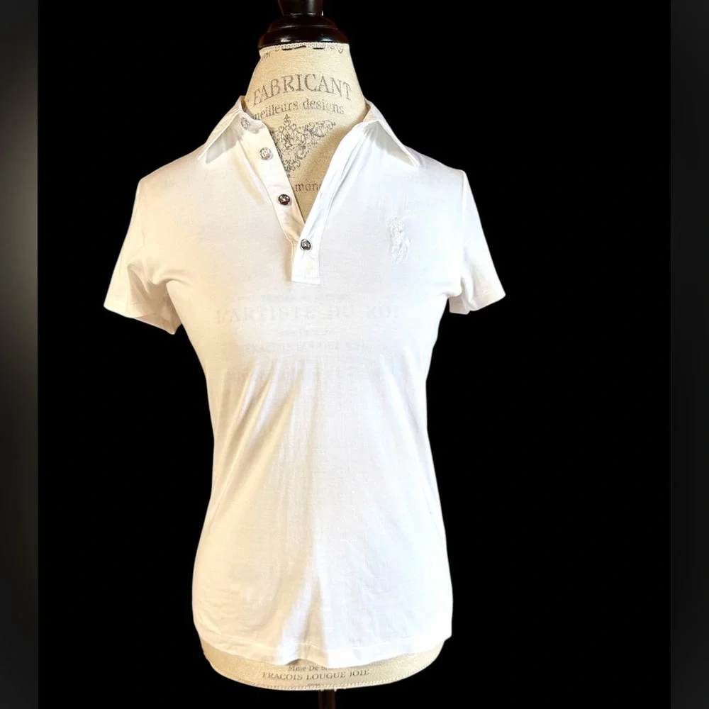 Ralph Lauren Golf ‘TAILORED GOLF FIT’ White Polo Shirt Sz S Retail $168 - Picture 2 of 7